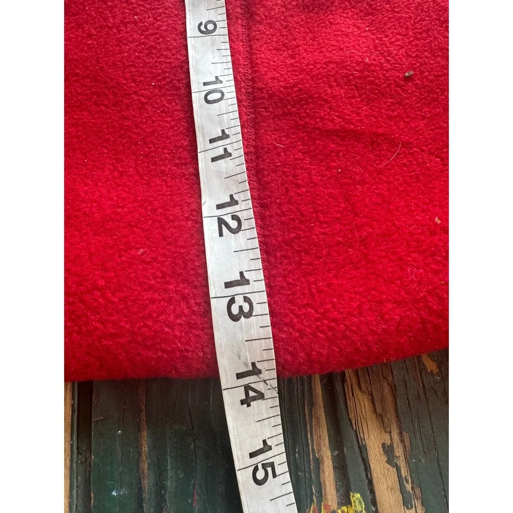 Nautica Red NauTech‎ Fleece Scarf Winter Warm Snowflake Logo Patch New With Tags
